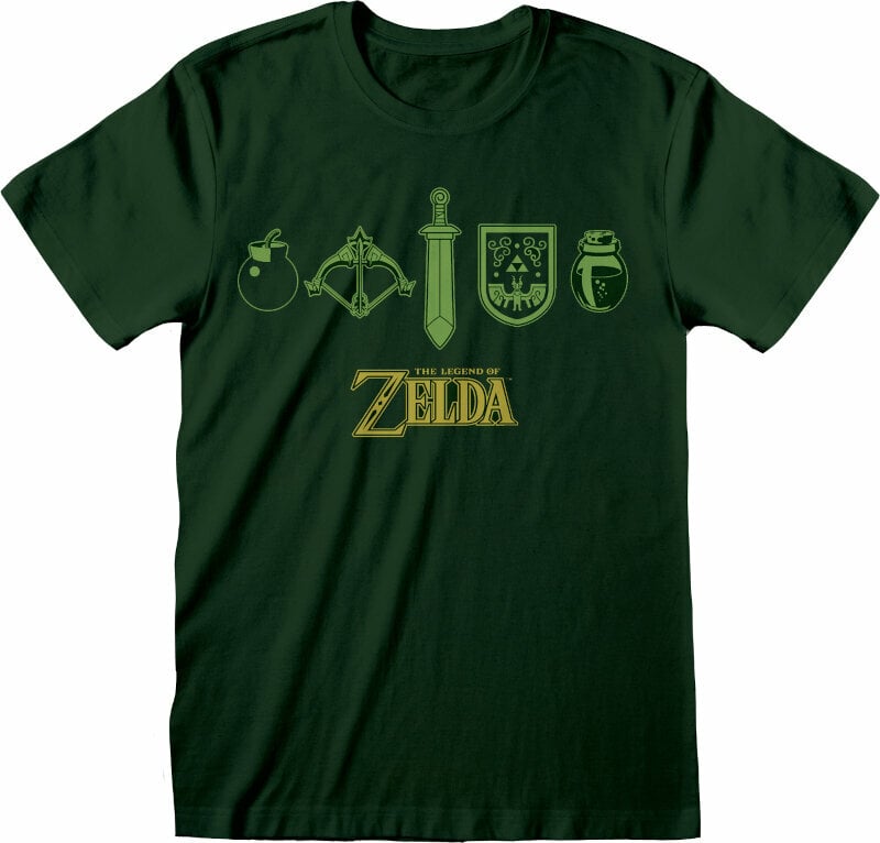 Tričko Legend of Zelda Quest Essentials Dark Green L Tričko