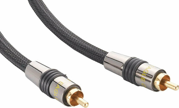 Hi-Fi Câble coaxial Eagle Cable Deluxe II Coaxial 0,75 m Noir Hi-Fi Câble coaxial - 1