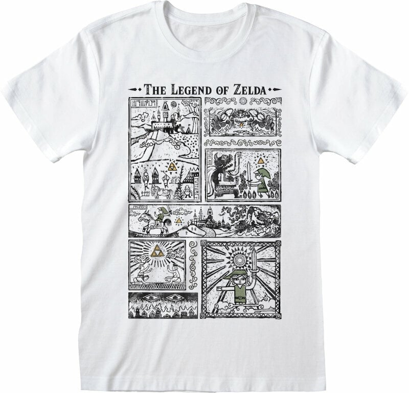 T-Shirt Legend of Zelda T-Shirt Drawings Unisex White M