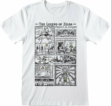 T-Shirt Legend of Zelda T-Shirt Drawings White M - 1