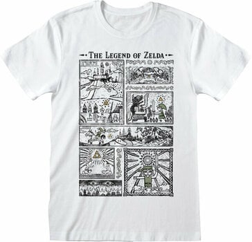 Shirt Legend of Zelda Shirt Drawings Unisex White L - 1