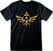 Camiseta de manga corta Legend of Zelda Hyrule Kingdom Logo Black L Camiseta de manga corta