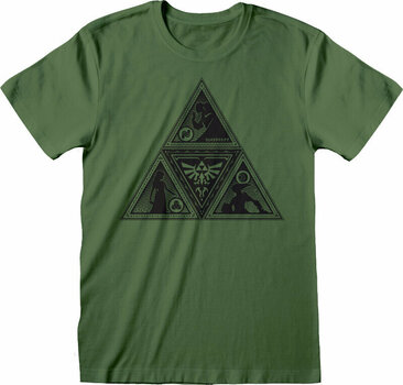 T-shirt Legend of Zelda Triforce Deco Green XL T-shirt - 1