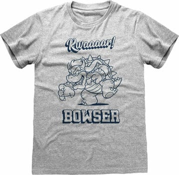 Tričko Super Mario Bowser Rawr Grey L Tričko - 1