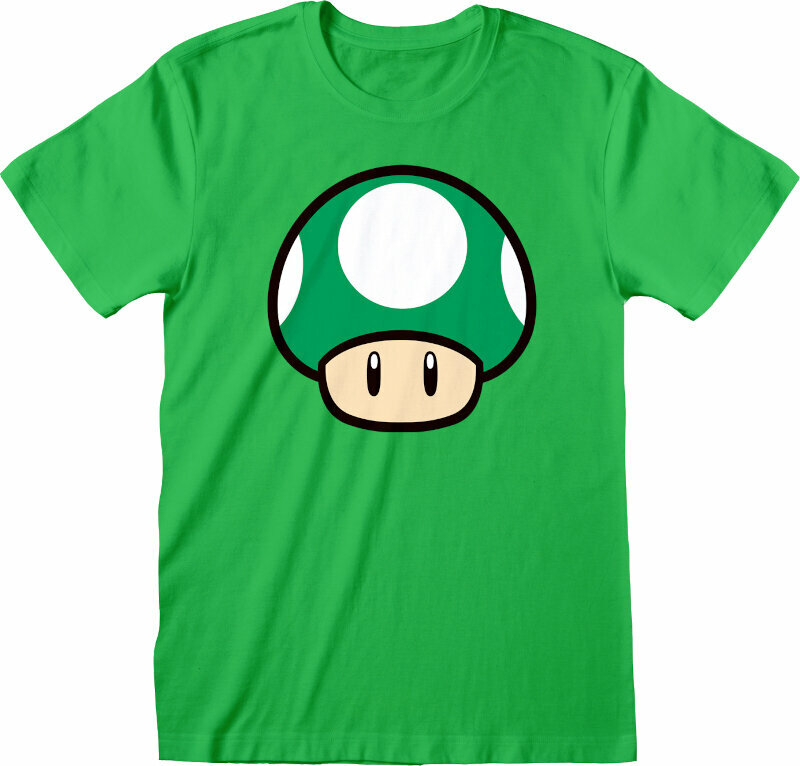 Shirt Super Mario UP Mushroom Green XL Shirt
