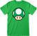 Shirt Super Mario UP Mushroom Green XL Shirt