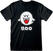 Camiseta de manga corta Super Mario Boo Black 2XL Camiseta de manga corta
