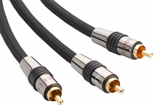 Cabo para subwoofer Hi-Fi Eagle Cable Deluxe II Mono-subwoofer 3 m Preto Cabo para subwoofer Hi-Fi - 1