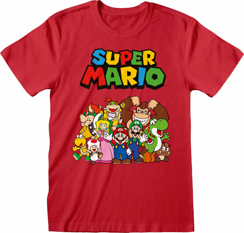T-Shirt Super Mario Main Character Group Red L T-Shirt