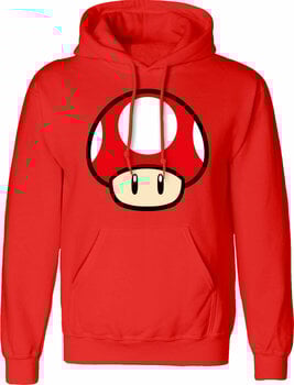 Hoodie Super Mario Power Up Mushroom Red M Hoodie - 1