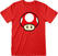 Camiseta de manga corta Super Mario Power Up Mushroom Red M Camiseta de manga corta