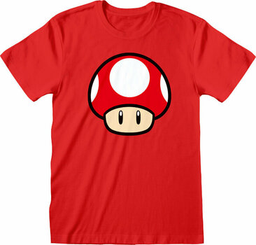 Camiseta de manga corta Super Mario Power Up Mushroom Red L Camiseta de manga corta - 1