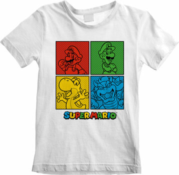 Tričko Super Mario Squares White 12 - 13 let Tričko - 1