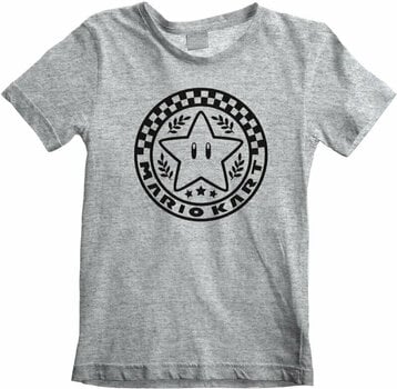 T-Shirt Super Mario T-Shirt Emblem Unisex Heather Grey 3 - 4 Y - 1