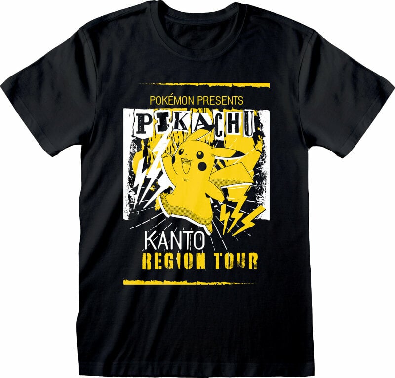 T-shirt Pokémon Kanto Region Tour Black L T-shirt