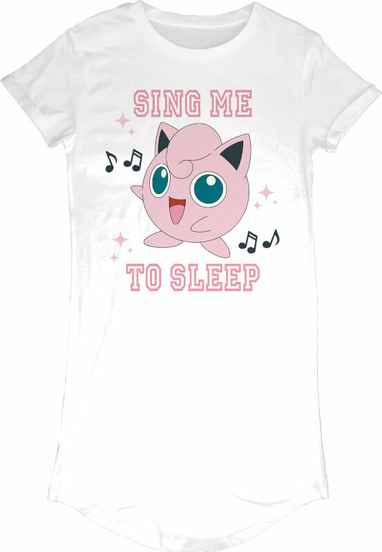 Shirt Pokémon Shirt Sing Meo Sleep Ladies Dames White L