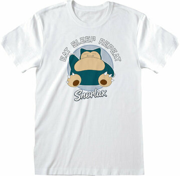 Tričko Pokémon Snorlax Eat Sleep Repeat White M Tričko - 1