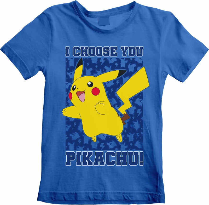 T-Shirt Pokémon T-Shirt I Choose You Unisex Blue 5 - 6 Y