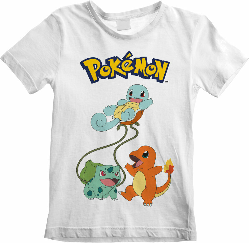 Camiseta de manga corta Pokémon Camiseta de manga corta Original Trio Blanco 9 - 11 Years