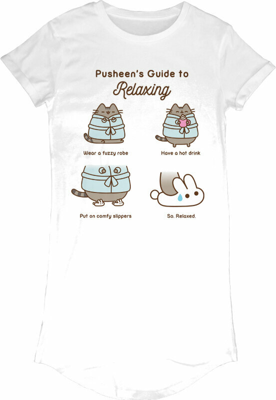 Skjorta Pusheen Skjorta Guide To Relaxing White S