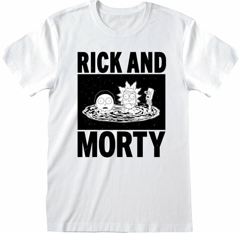 Maglietta Rick And Morty Black And White White L Maglietta