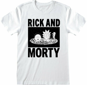Maglietta Rick And Morty Black And White White L Maglietta - 1