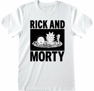 T-Shirt Rick And Morty Black And White White 2XL T-Shirt - 1