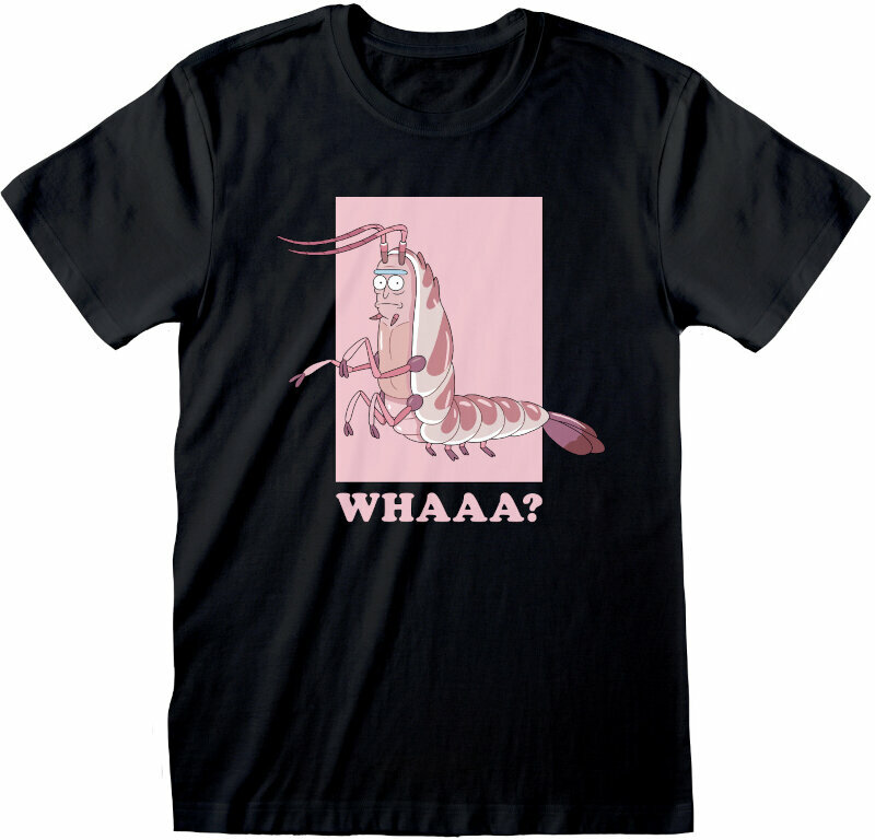 T-Shirt Rick And Morty Whaa Black L T-Shirt