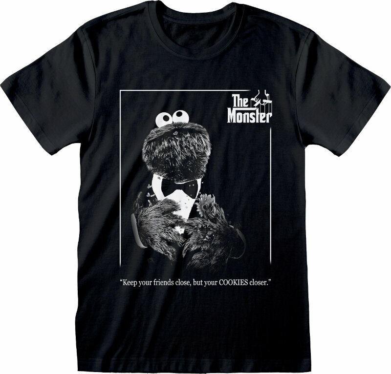 T-Shirt Sesame Street The Monster Black XL T-Shirt