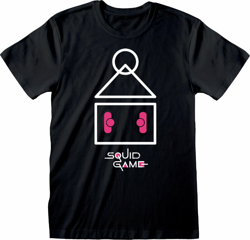 T-shirt Squid Game T-shirt Symbol Black XL
