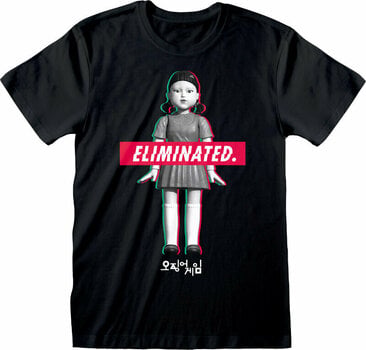 T-Shirt Squid Game Elimination Doll Black 2XL T-Shirt - 1