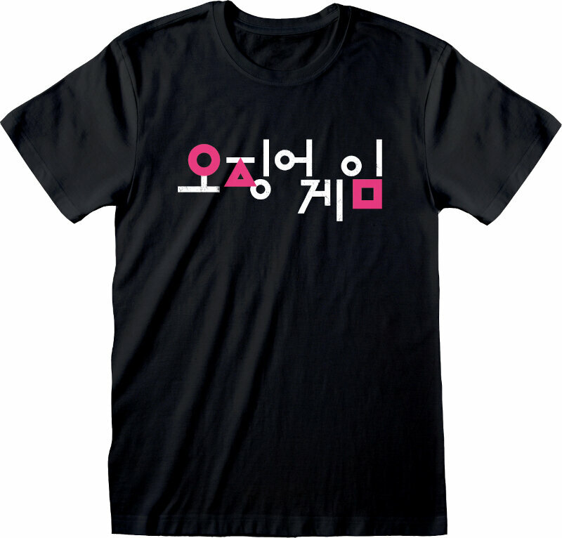 Tričko Squid Game Tričko Korean Logo Unisex Black S