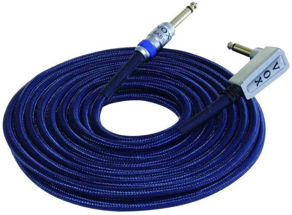 Instrument Cable Vox Class A Bass Blue 6 m Straight - Angled