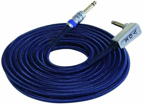Instrument Cable Vox Class A Bass Blue 6 m Straight - Angled - 1