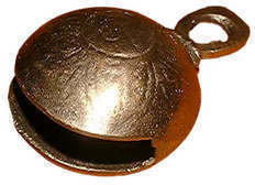 Paraporak, zvono Terre Bell middleage brass 25mm V2