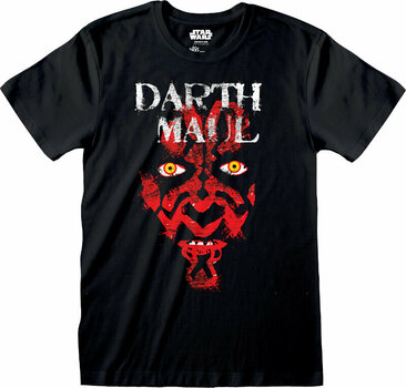 T-Shirt Star Wars Darth Maul Face Black M T-Shirt - 1