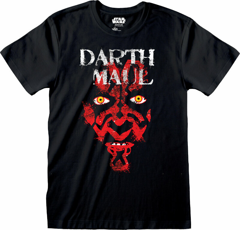 T-Shirt Star Wars Darth Maul Face Black 2XL T-Shirt