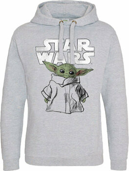 Hoodie The Mandalorian Child Sketch Grey M Hoodie - 1