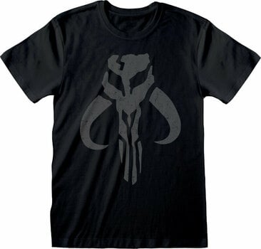 Tričko The Mandalorian Distressed Crest Black M Tričko - 1