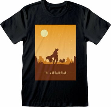 Tričko The Mandalorian Retro Poster Black S Tričko - 1
