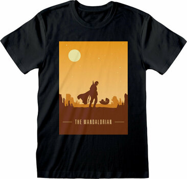 T-Shirt The Mandalorian Retro Poster Black XL T-Shirt - 1