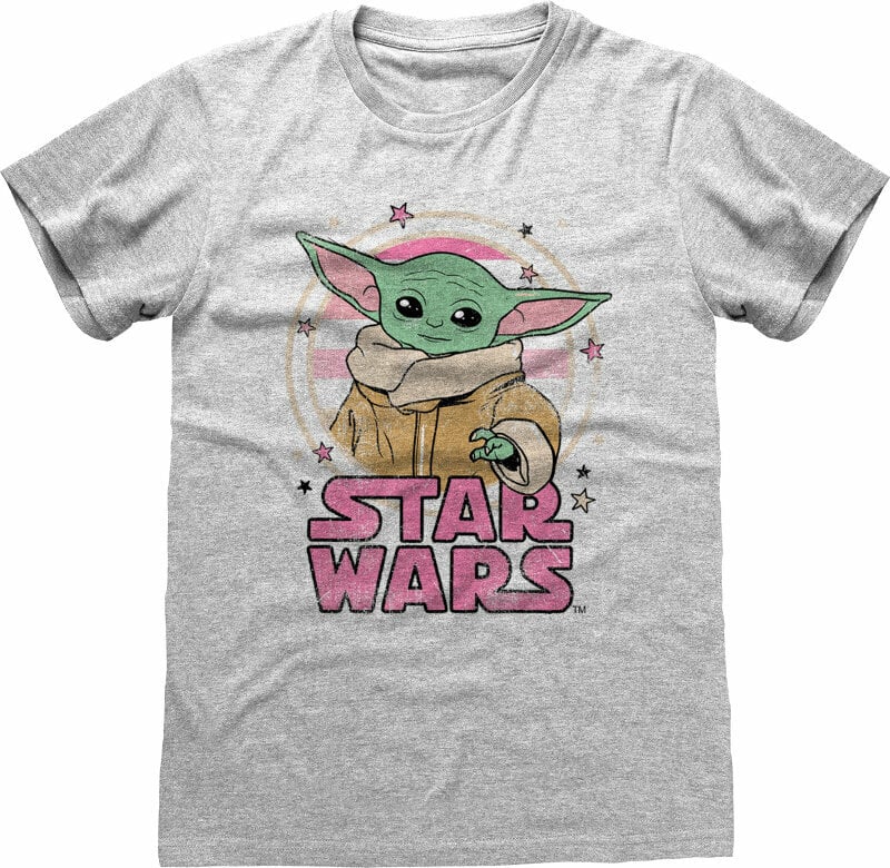 Skjorta The Mandalorian Starry Child Heather Grey 2XL Skjorta