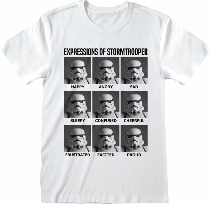 T-shirt Star Wars Expressions Of Stormtrooper White XL T-shirt