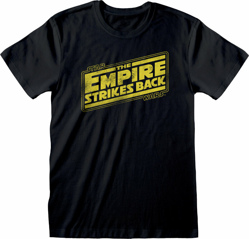 Maglietta Star Wars Empire Strikes Back Logo Black 2XL Maglietta