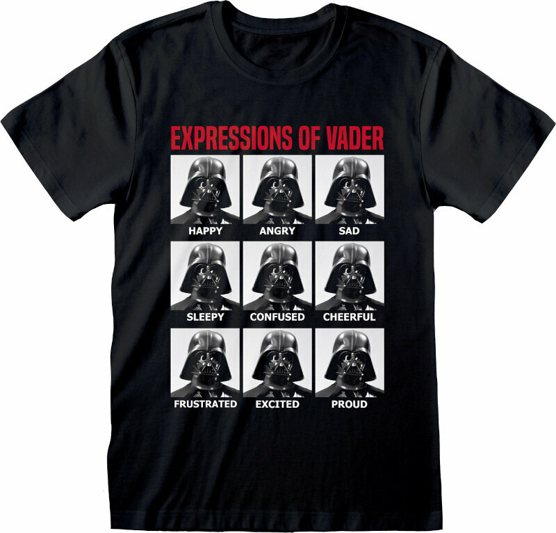 Shirt Star Wars Shirt Expressions Of Vader Unisex Black M