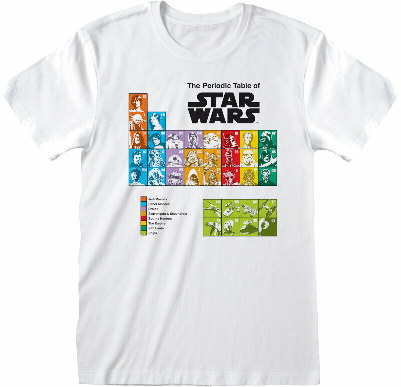 Tričko Star Wars Periodic Table White M Tričko