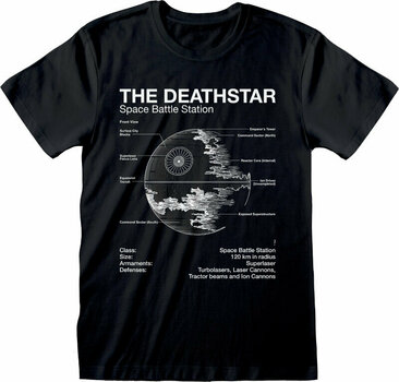 T-shirt Star Wars Death Star Sketch Black M T-shirt - 1