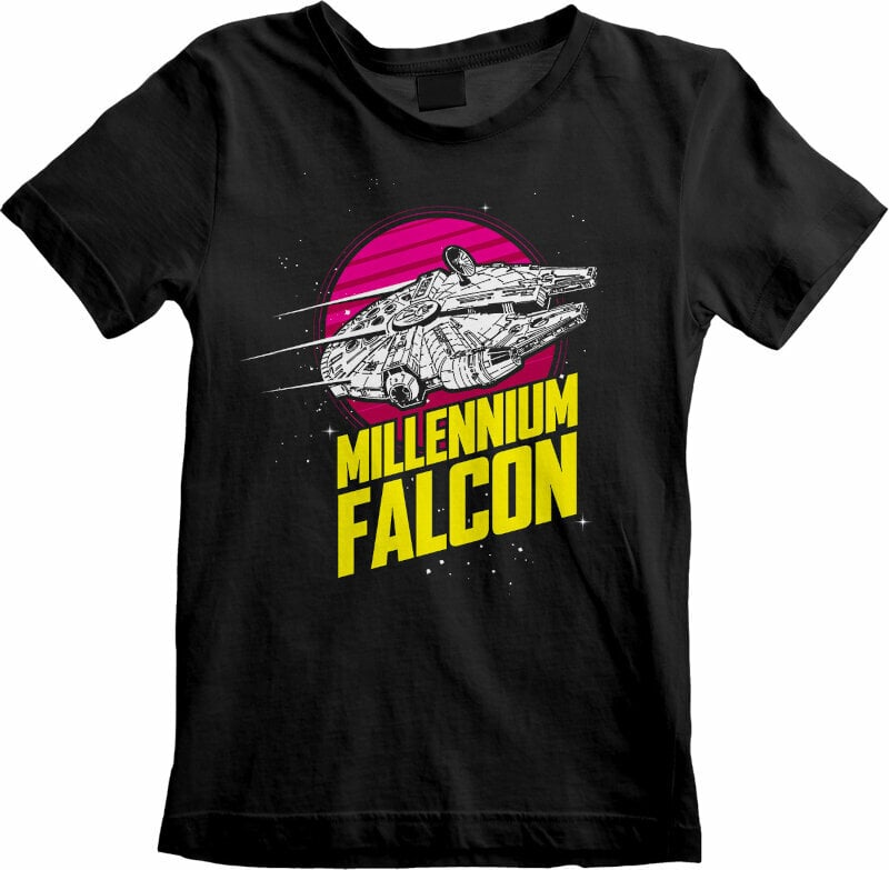 Skjorta Star Wars Skjorta Millenium Falcon Circle Unisex Black 3 - 4 Y