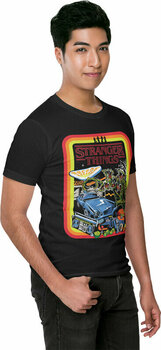 Camiseta de manga corta Stranger Things Retro Border Black 2XL Camiseta de manga corta - 1