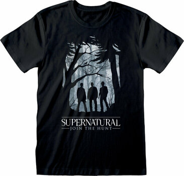 T-Shirt Supernatural T-Shirt Silhouette Unisex Black L - 1